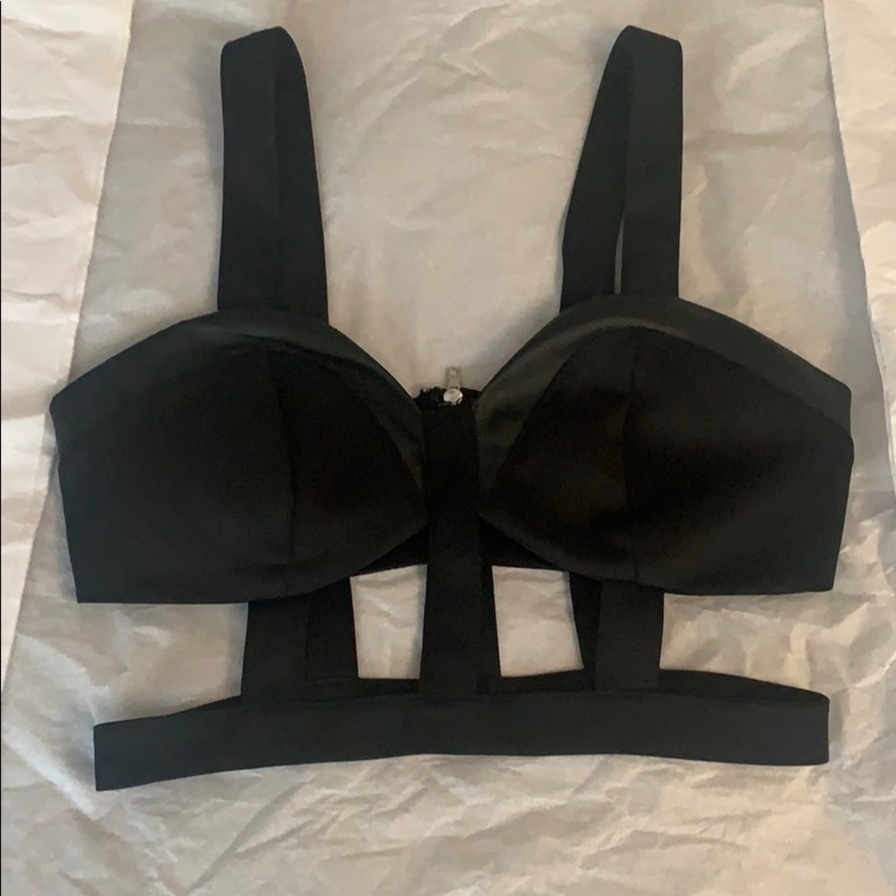 Black crop top